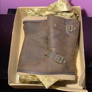 New Ugg Sutter Kensington Boot, Brown Leather, 7